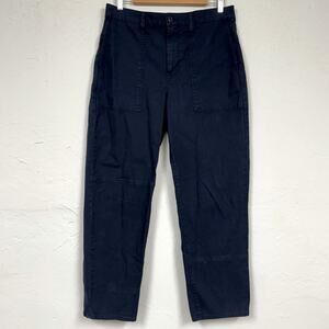 J. Crew Navy Blue High Rise Wide Leg Trouser Dress Pants Womens 30 Preppy Office